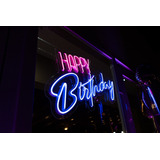 Alquiler Happy Birthday Cartel Neon Eventos Led Ambientacion