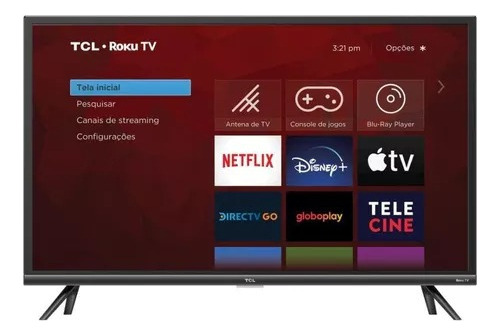 Smart Tv 32 Tcl Led 60hz Wifi Hdmi 32rs520 Preto