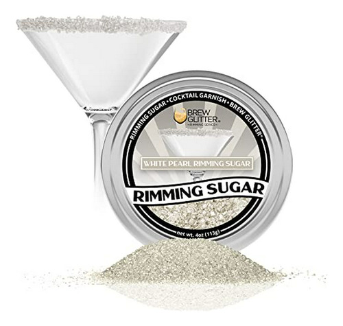 Rimming Sugar - Perlado Blanco Compatible Con Margaritas.