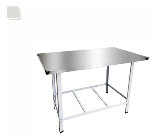 Mesa De Serviço Industrial Inox 100x70