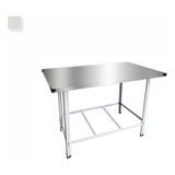 Mesa De Serviço Industrial Inox 100x70