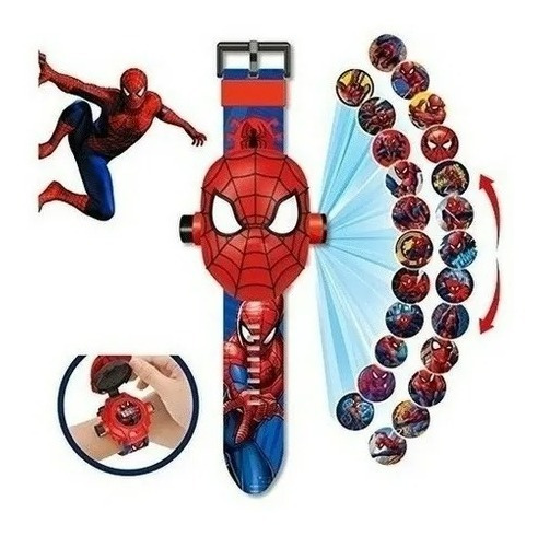 Reloj Spiderman Proyección De 24 Imagenes!!!