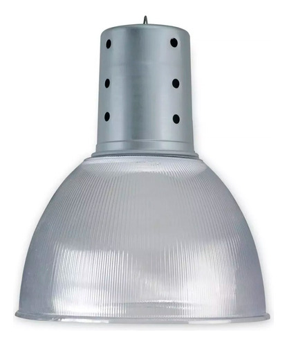 Campana Galponera Colgante Aluminio Policarbonato 42cm Usada