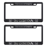 Par De Marcos Porta Placas Letra Cromada Universales Hond4