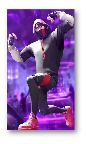 Quadro Decorativo Skin Fortnite Ikonik A4 30x21