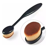 1 Pieza Brocha Facial Oval Para Difuminación De Maquillaje