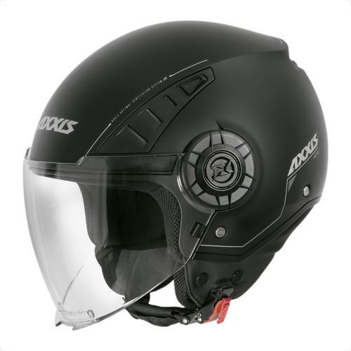 Capacete S Metro Axxis Solid A1 Preto Fosco Aberto