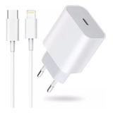 Cargador 20w Compatible Con iPhone 13 Pro Usb-c A Lightning 