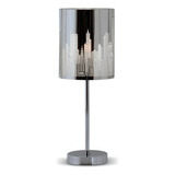 Velador New York City Cromo Apto Led Deco Moderno