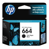 Cartucho De Tinta Hp 664 Negra Original