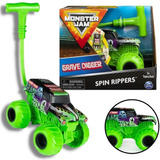 Carro Monster Jam Spin Ripper Grave Digger Escala 1:43 Sunny