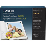 100 Hojas De Papel Fotográfico Epson Premium, Blanco