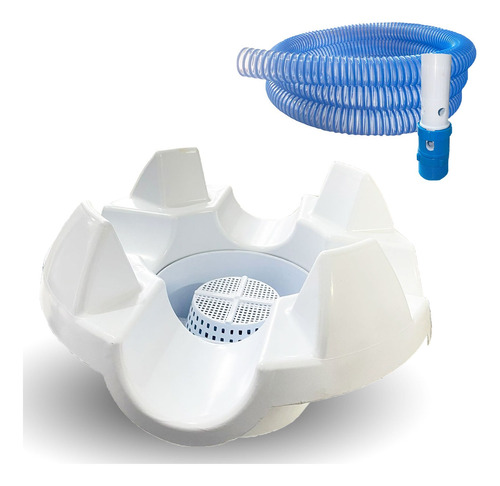 Skimmer Portátil Flutuante Para Piscina + 3 Metros Mangueira