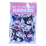 Set De Stickers Kuromi Holograficos Kawaii