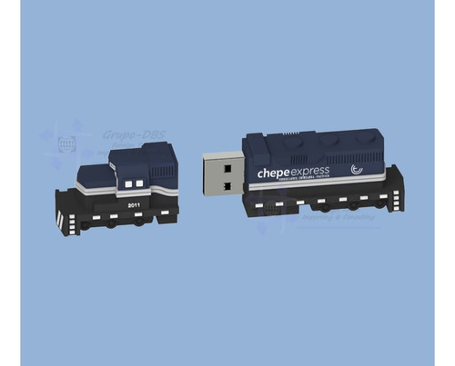 El Chepe Express Memoria Usb 8gb Replica 3d Ferrocarril Tren