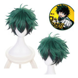 My Hero Academia Deku Izuku Midoriya Cosplay Peluca Pelo