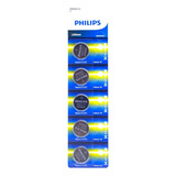 10 Pilhas Philips Cr2025 3v Bateria - 2 Cartelas Dv