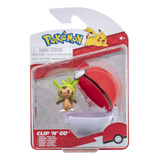 Chespin 4cm + Pokebola 6cm Pokemon Jazwares