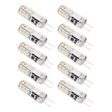 10 Bombillas Led G4, 24 Led, 1,2 W, Fuente De Luz De Doble P