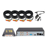 Kit De Dvr Dahua 2mp 4 Ch + 1 Tb - 4 Cables - Eliminador