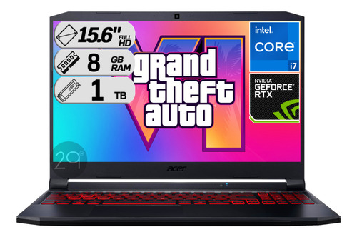 Portatil Acer Nitro A515 Core I7 11800h Ssd 1000gb Ram 8gb