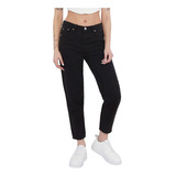 Jeans Mom Ii Negro - Mujer Corona