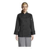 Chaqueta Chef Mujer Negra Uncommon 0475 - Uniformes Chef