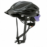 Casco  On Wheels Bici Mtb Ventilado Liviano Visera Morado