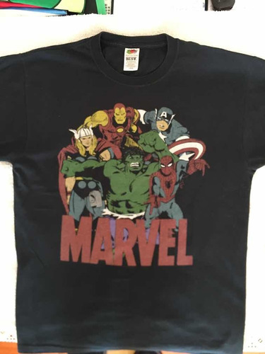 Remera Marvel Orig Usa , T. L Fruit Of The Loom. Poco Uso