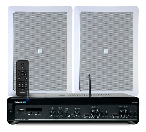 Som Ambiente Receiver Slim 4100 Optical + 2 Arandelas Jbl