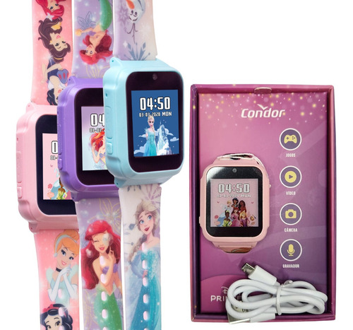 Smartwatch Infantil Interativo Condor Jogos Câmera Princess 