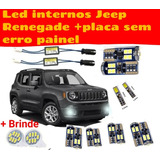 Jeep Renegade Kit Led, Internos + Luz Placa Sem Erro Painel 