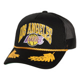 Mitchelle & Ness Gold Leaf Trucker Los Angeles Lakers Gold