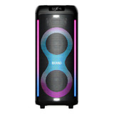 Parlante Karaoke Bluetooth Atenea 8x2 Con Micrófono Color Negro