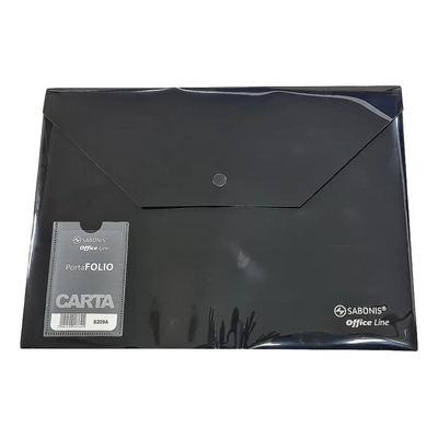 Sobre Plástico Tamaño Carta Sabonis Negro Broche 12 Piezas Impermeable | Meses sin interés
