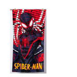 Toalla De Baño Infantil 70x140  Spiderman Black