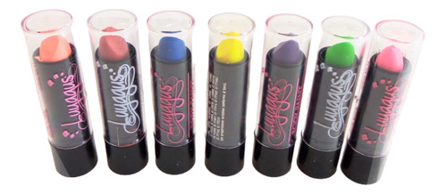 3 Labiales Fluo Maquillaje Artistico  Ydnis