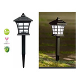 Lampara Estaca Farol Solar Led Para Exteriores Suelo Jardín