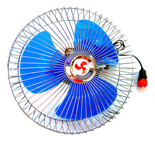 Ventilador Veicular Rotação Gira 180° 22cm 12v Carros