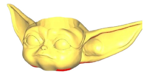 Maceta Baby Yoda Grogu Archivo Stl Para Impresion 3d 