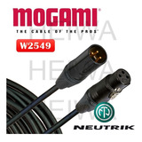 Cabo 2m Microfone Balanceado Xlr Gold 2549 Mogami Neutrik