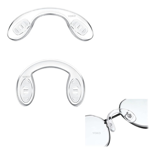 Almohadilla Reemplazo Gafas Antideslizante Nasal Silicona X2