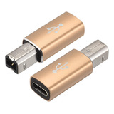 Adaptador Convertidor Usb C Hembra Midi, Adaptador De T...