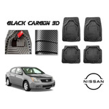 Tapetes Premium Black Carbon 3d Nissan Sentra 2007 A 2012