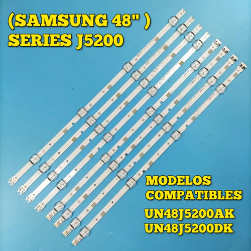 Kit De Regletas Led Para Tv Samsung Smart Mod:(un48j5200ak).