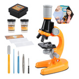Microscopio Para Niños Aumento 1200x Kit De Experimento 