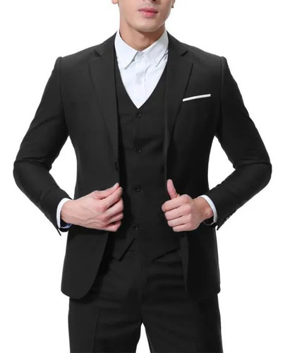 Kit Terno Microfibra (paleto-calca-colete-camisa-gravata)