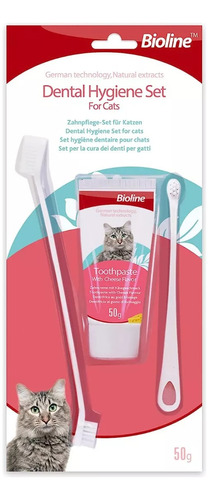 Pasta Dental Con Cepillo Para Gato Set De Higiene