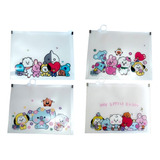 12 Lapiceras Estucheras Bolsa Cosmetiquera Bt21 Bts