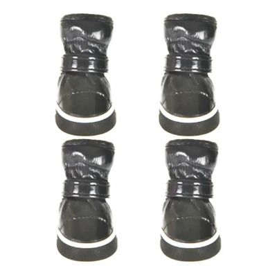 Zapatos Botitas Para Perro Talla 5 Negras | Envío gratis